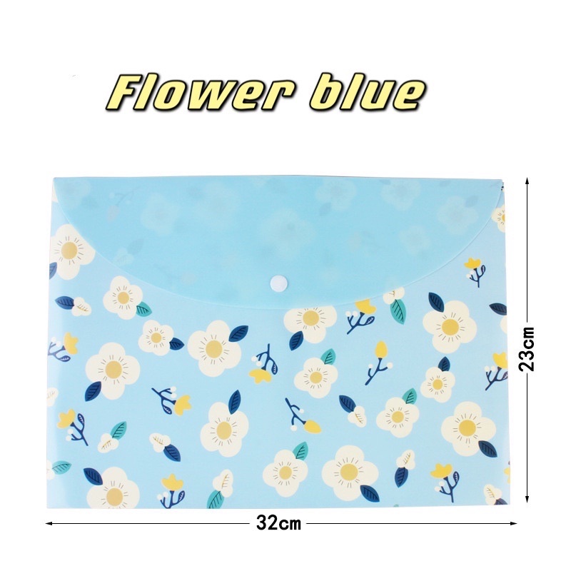 A4 plastic envelope cute cartoon file bag student stationery 1pc ...