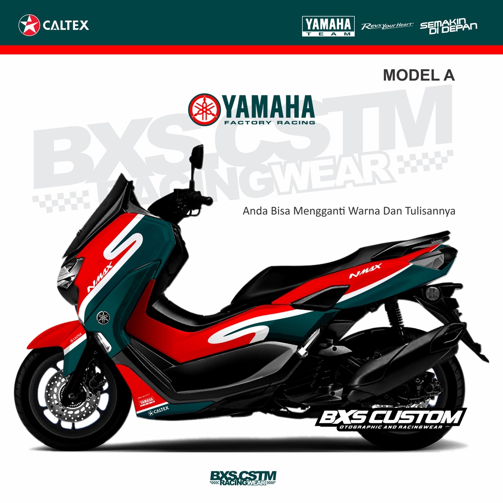 Sticker DECAL YAMAHA NMAX LIVERY CALTEX | Shopee Philippines