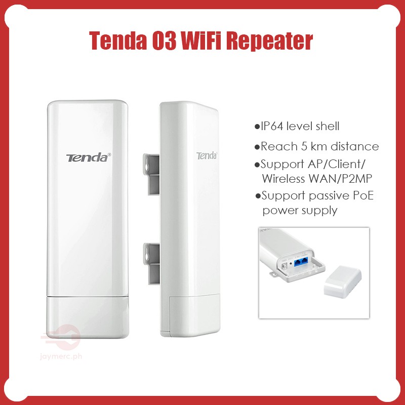 2Pcs Tenda O3 Wireless WiFi Router Access Poin 2.4G 150Mbps | Shopee ...