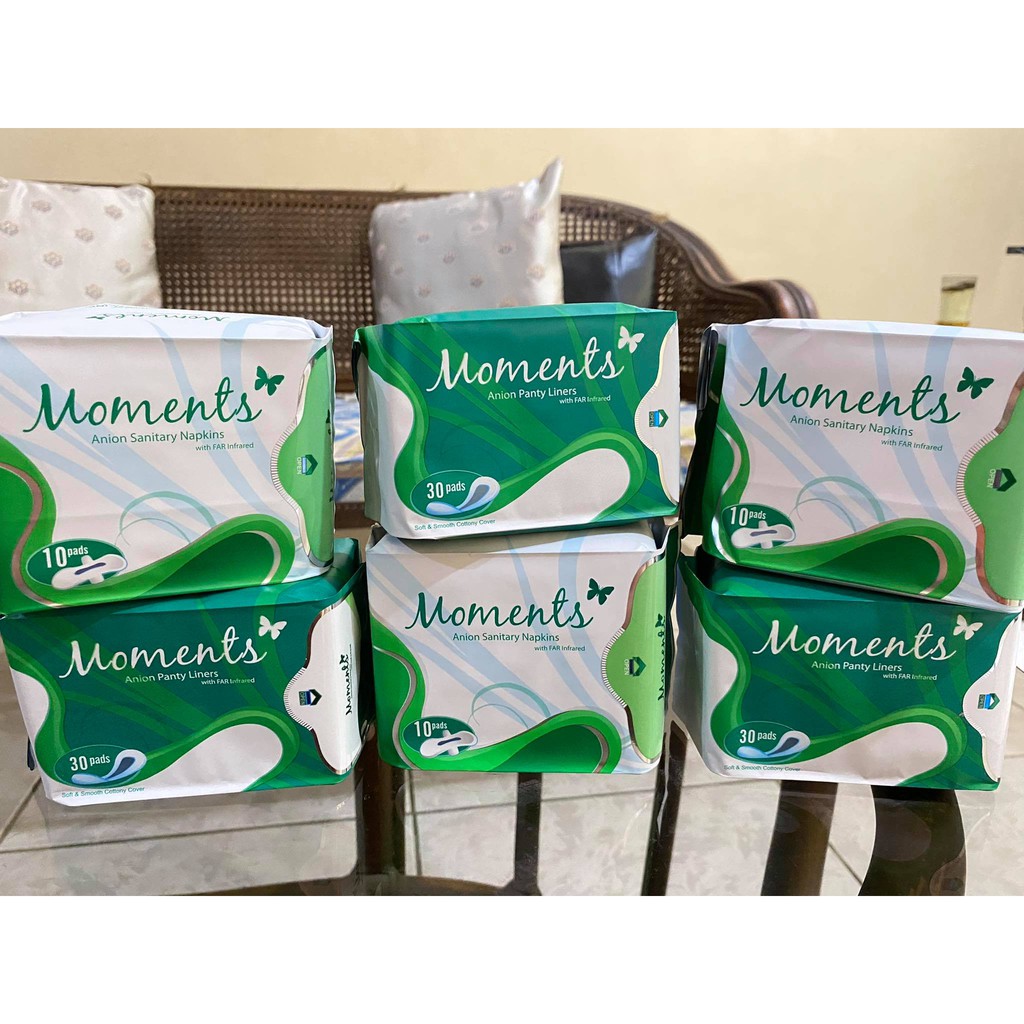 Moments Anion Sanitary Napkins and Panty Liners by Sante Barley