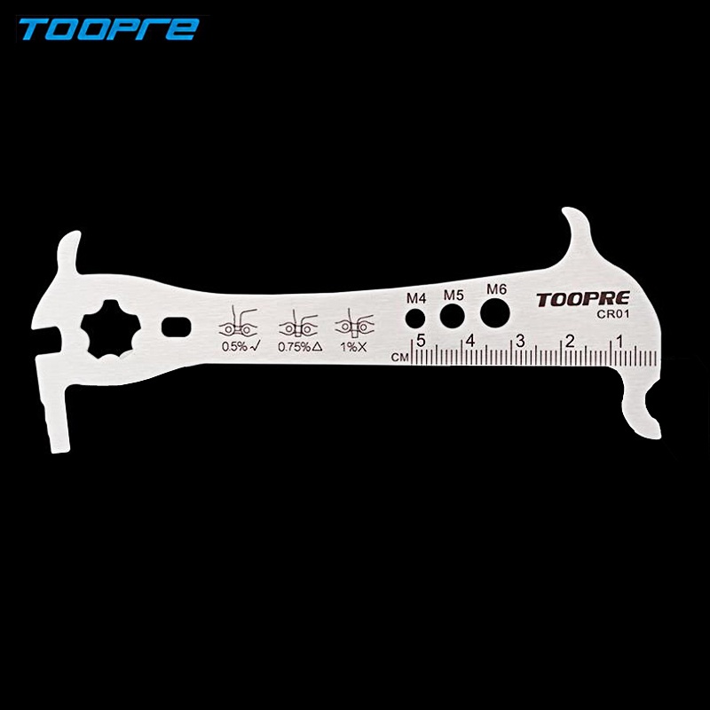 TOOPRE Bicycle Chain Measuring Ruler Chain Wear Gauge Chain Gauge ...