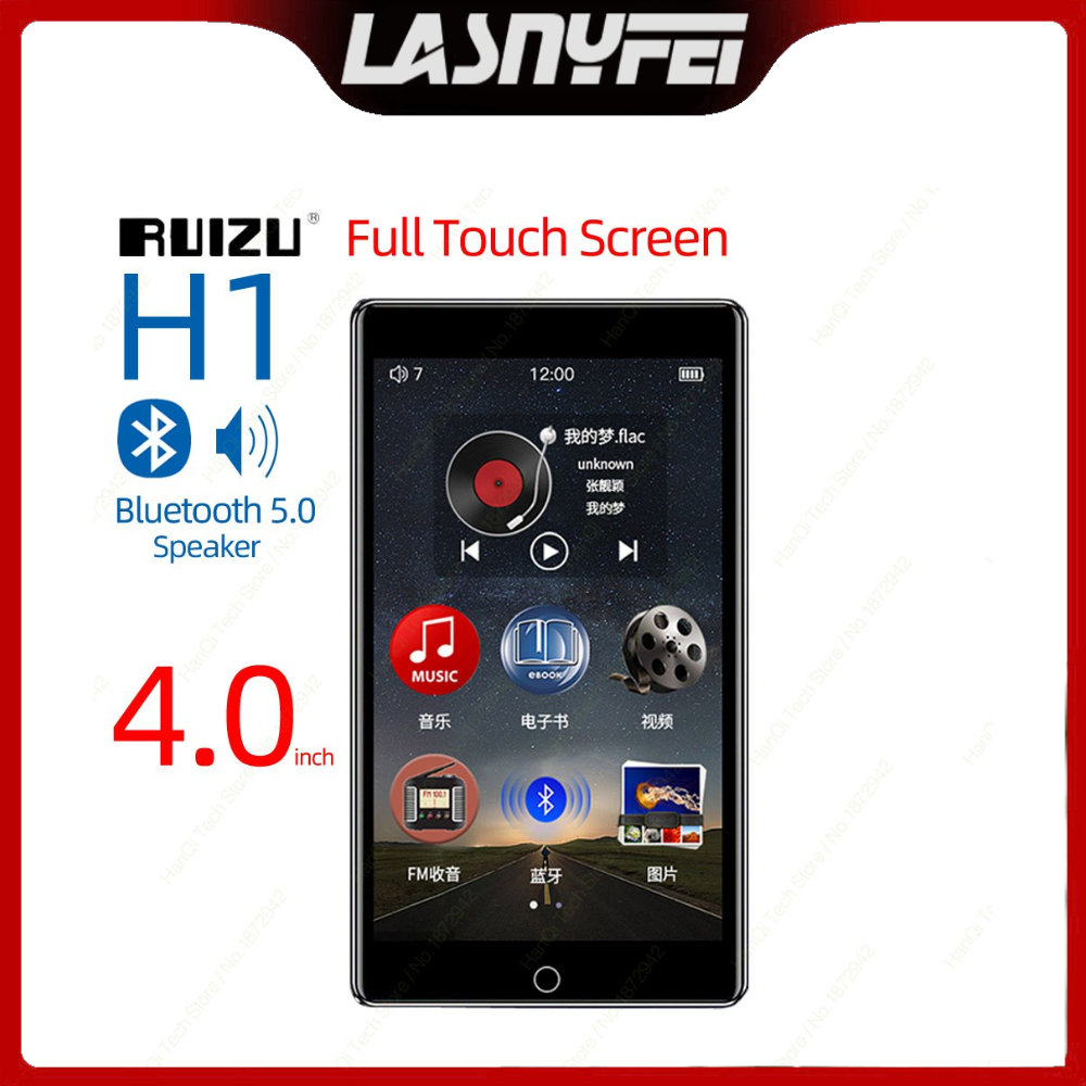 Newest RUIZU H1 Ultra Thin Full Touch Screen 4.0 inch MP3 Player ...