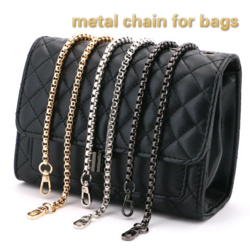 100/120/130cm Long Chain Strap for Bag Purse High Quality Metal Chain Belt  Replacement Shoulder Crossbody Bag Strap