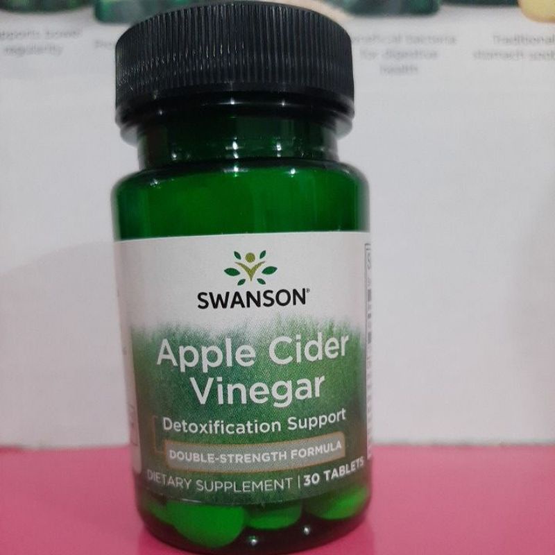 Swanson Apple Cider Vinegar Double Strength 30 Tablets EXPIRY Oct