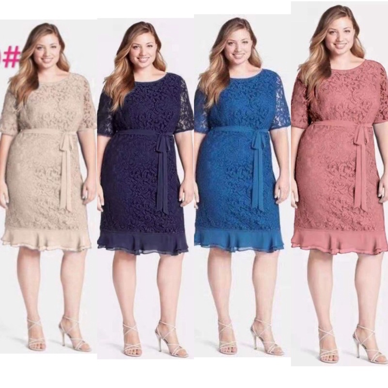 890 assorted plus size lace dress can fit to xl Shopee Philippines