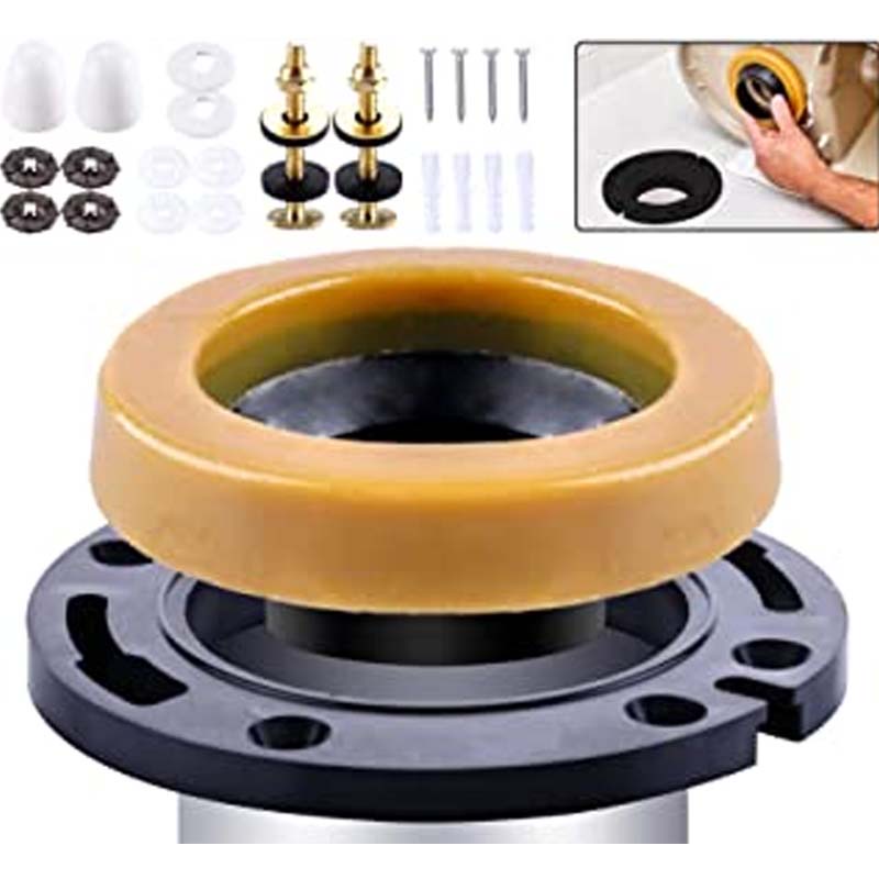 toilet wax ring kit fastener with bowl wax bowl gasket with screw Shopee Philippines
