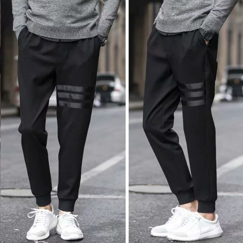 Korean Style Summer Men S Loose Big Size Sports Jogging Pants For Unisex Loose Cotton Drawstring All Match 9 Point Trousers Shopee Philippines