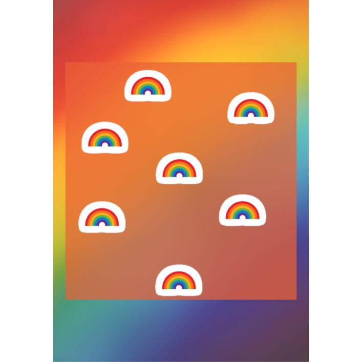 7 pcs LGBTQ Pride Rainbows Waterproof Sticker Shopee Philippines