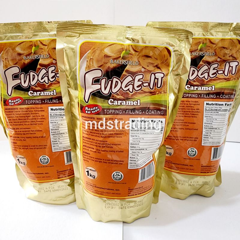 Bakersfield Fudgeit Chocolate Caramel Yema Ube 1kg Fudge It Topping