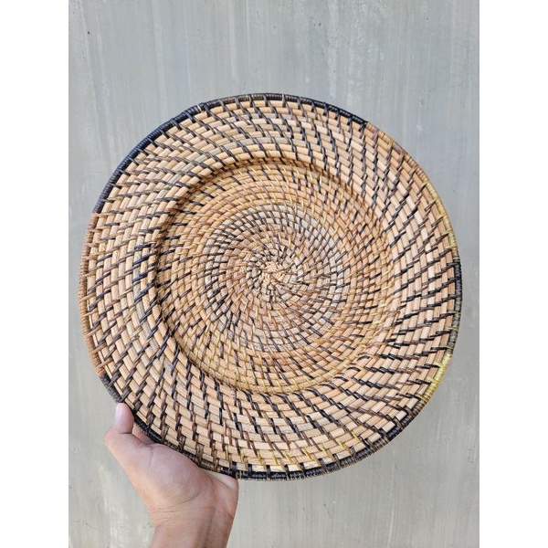 Native Nito Rattan Plate Charger 14 inch | Shopee Philippines