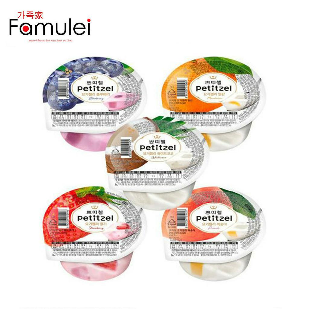 CJ Petitzel Yogurt Jelly Whitecoco/Mandarin/Strawberry 210g Shopee