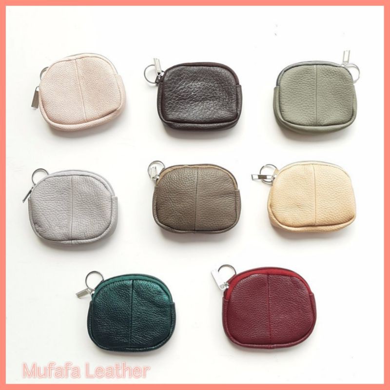 Mufafa Leather Coin Purse Women Genuine Cow Leather Coin Purse | Shopee ...