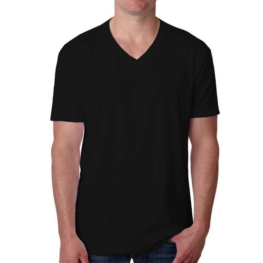 V neck shirt clearance black