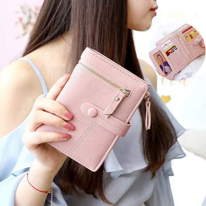 Tri fold multi shop card ladies wallet