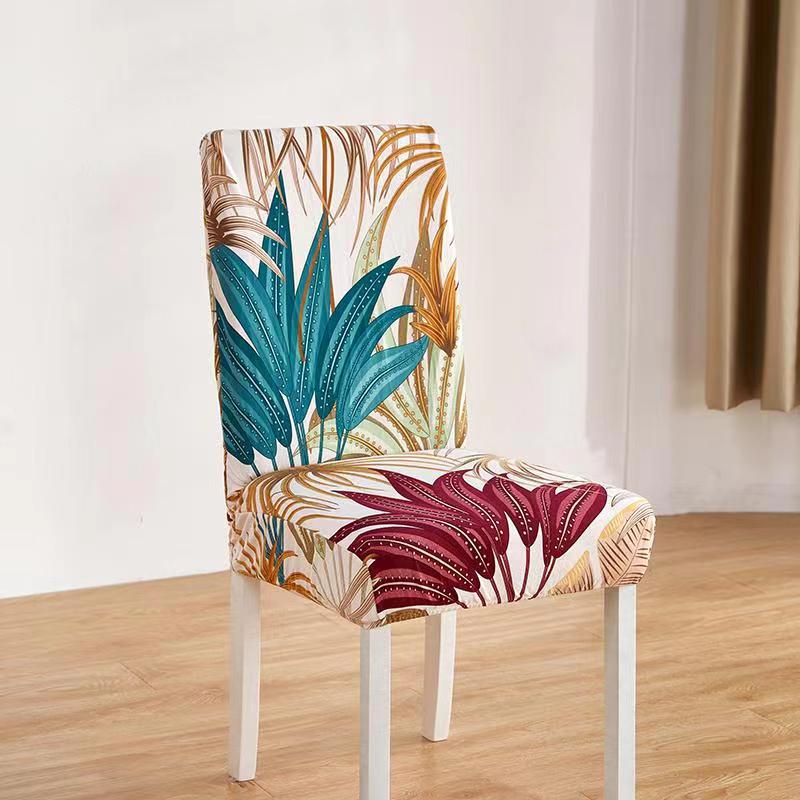 HB New Trend Printed Dining Seat Cover Stretch Chair Cover for Dining ...