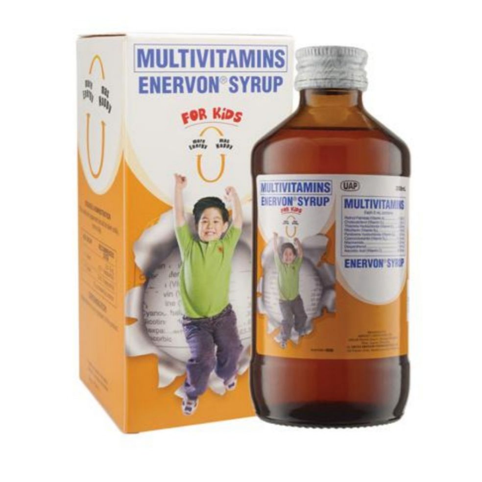 Unilab Enervon Syrup 250ml Multivitamins For Kids Shopee Philippines