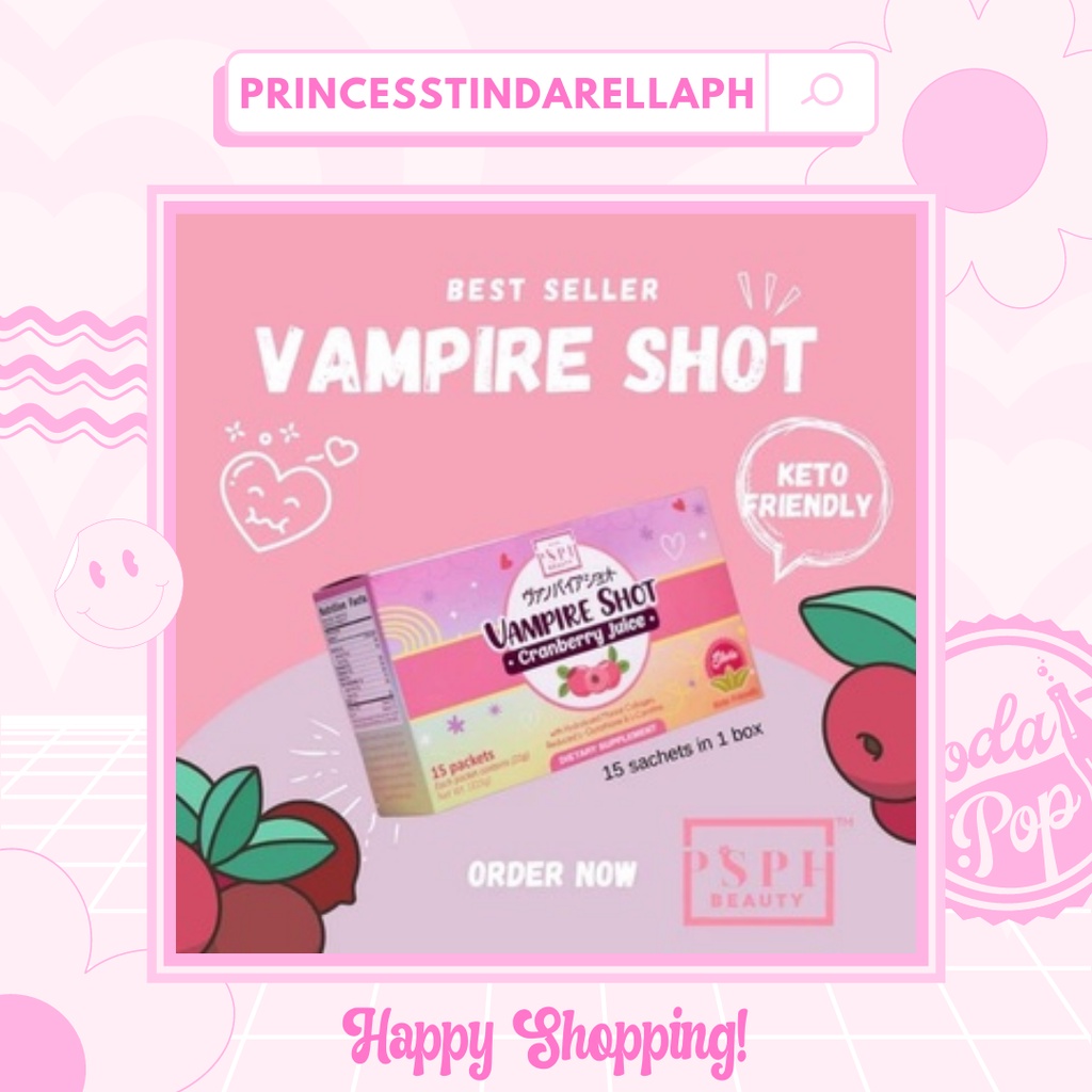 VAMPIRE SHOT Cranberry Juice By PSPH BEAUTY | Shopee Philippines