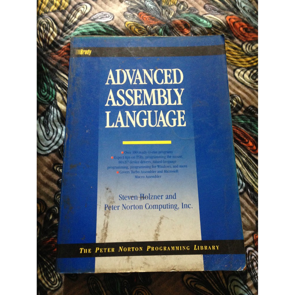 Advanced Assembly Language Book by Holzner, Peter Norton Computing Inc ...