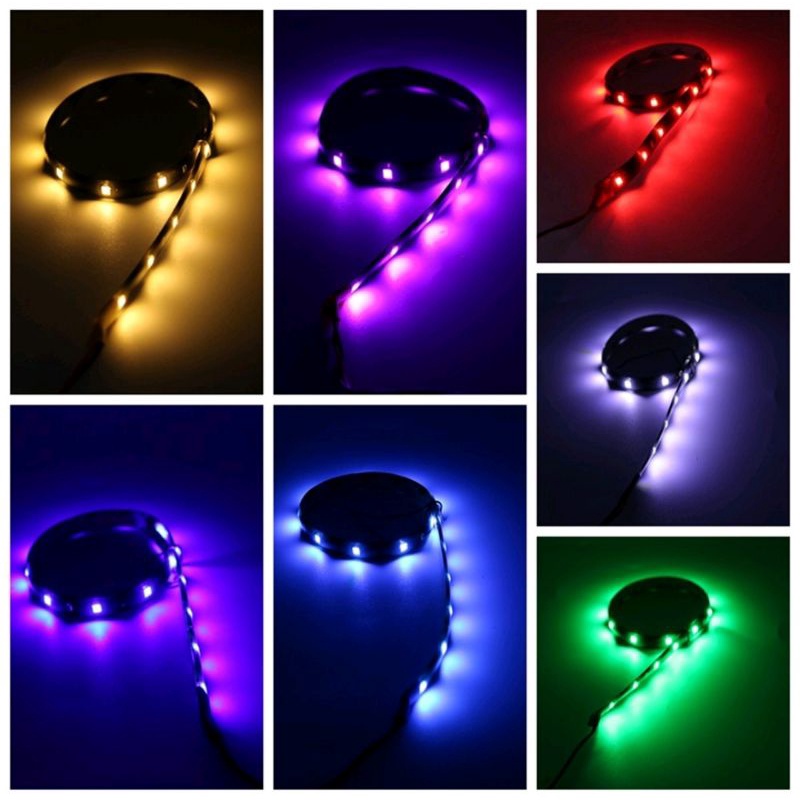 COD 30CM Flexible Red LED Strip Light DIY Decoration Strips Lamp ...