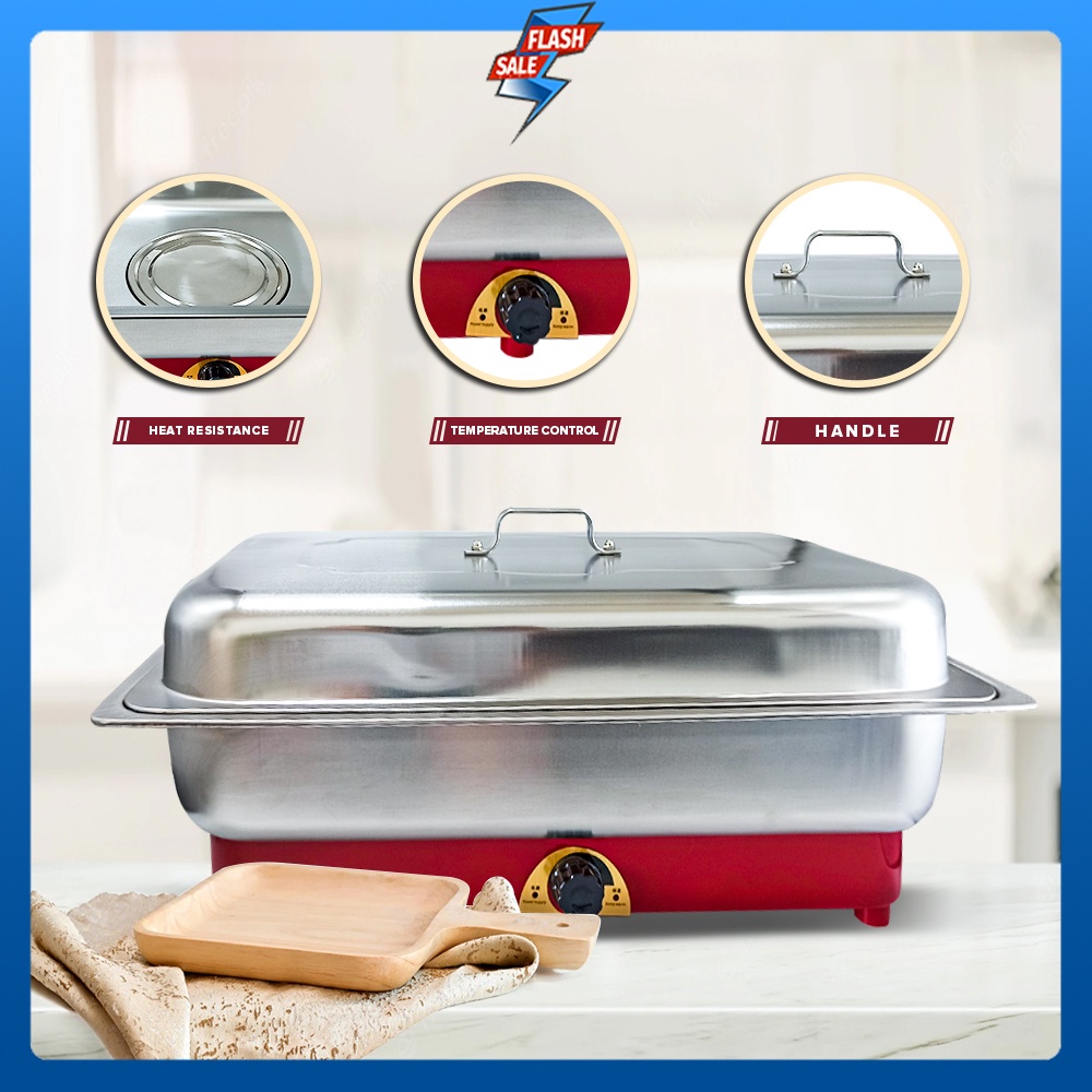 Electric Stainless Steel Multifunctional Chaffing Dish Stove Food