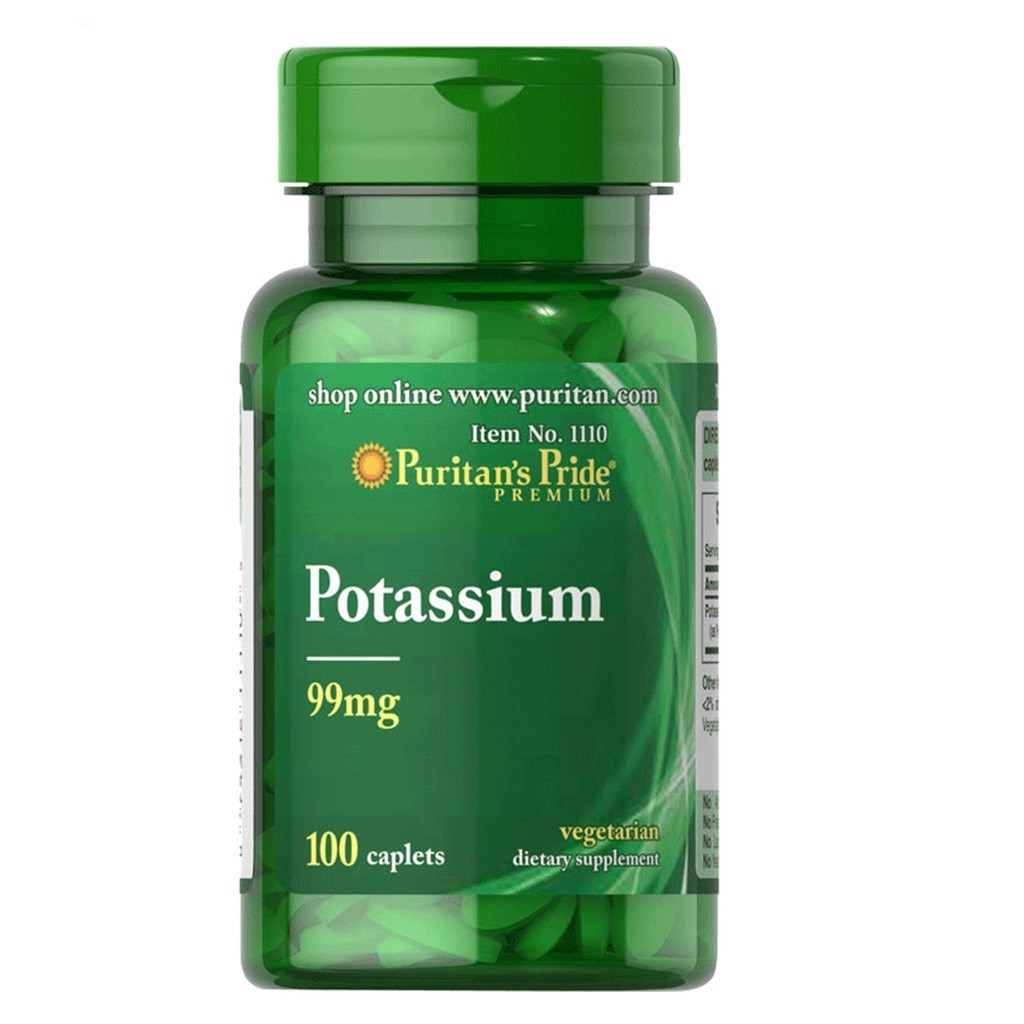 Puritans Pride Potassium 99mg 100 Caplets Shopee Philippines 5226