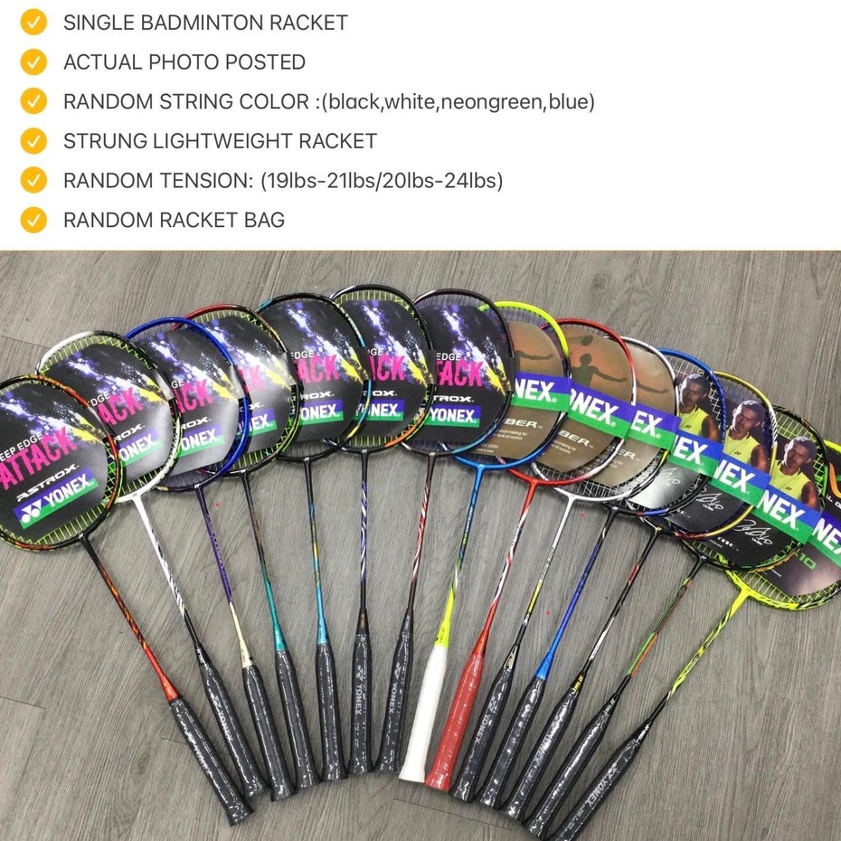 RANDOM Y0NEX 2431Lbs.( 4ug5/5ug5/6ug5)FULL CARBON SINGLE BADMINTON