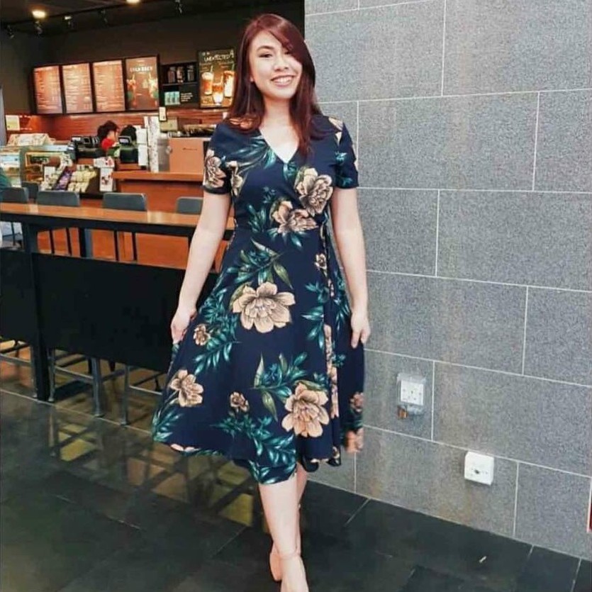 Hawaiian dress outlet shopee