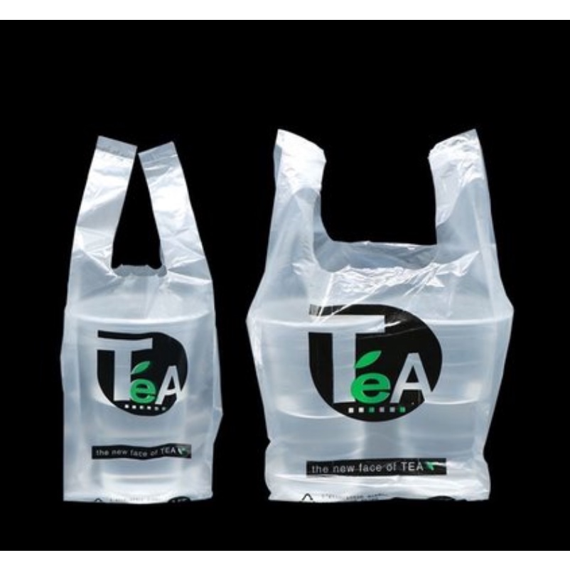 100Pcs Take Out Plastic Bag For Milk Tea Cup Coffee Cup Plastic