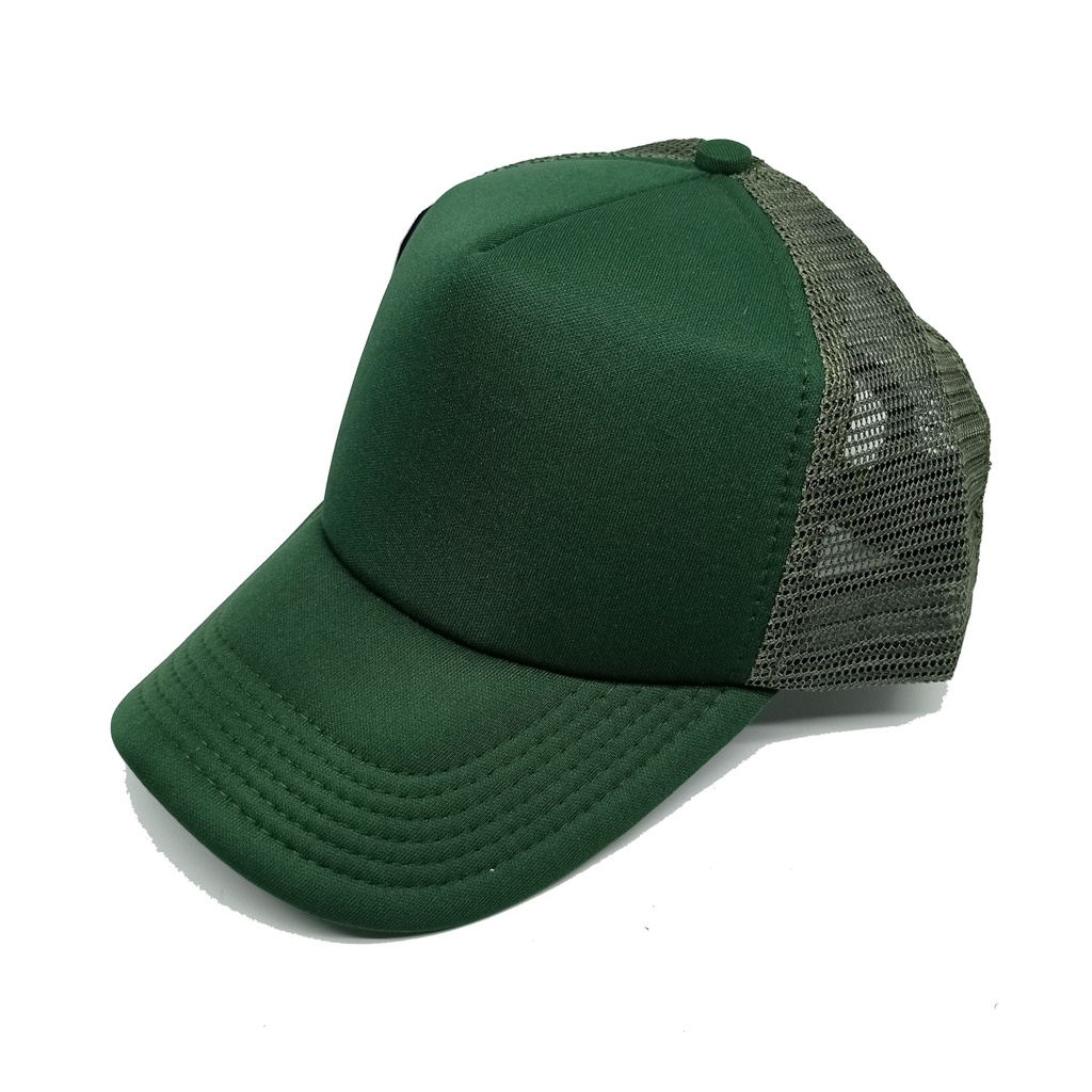 Plain green best sale trucker hat