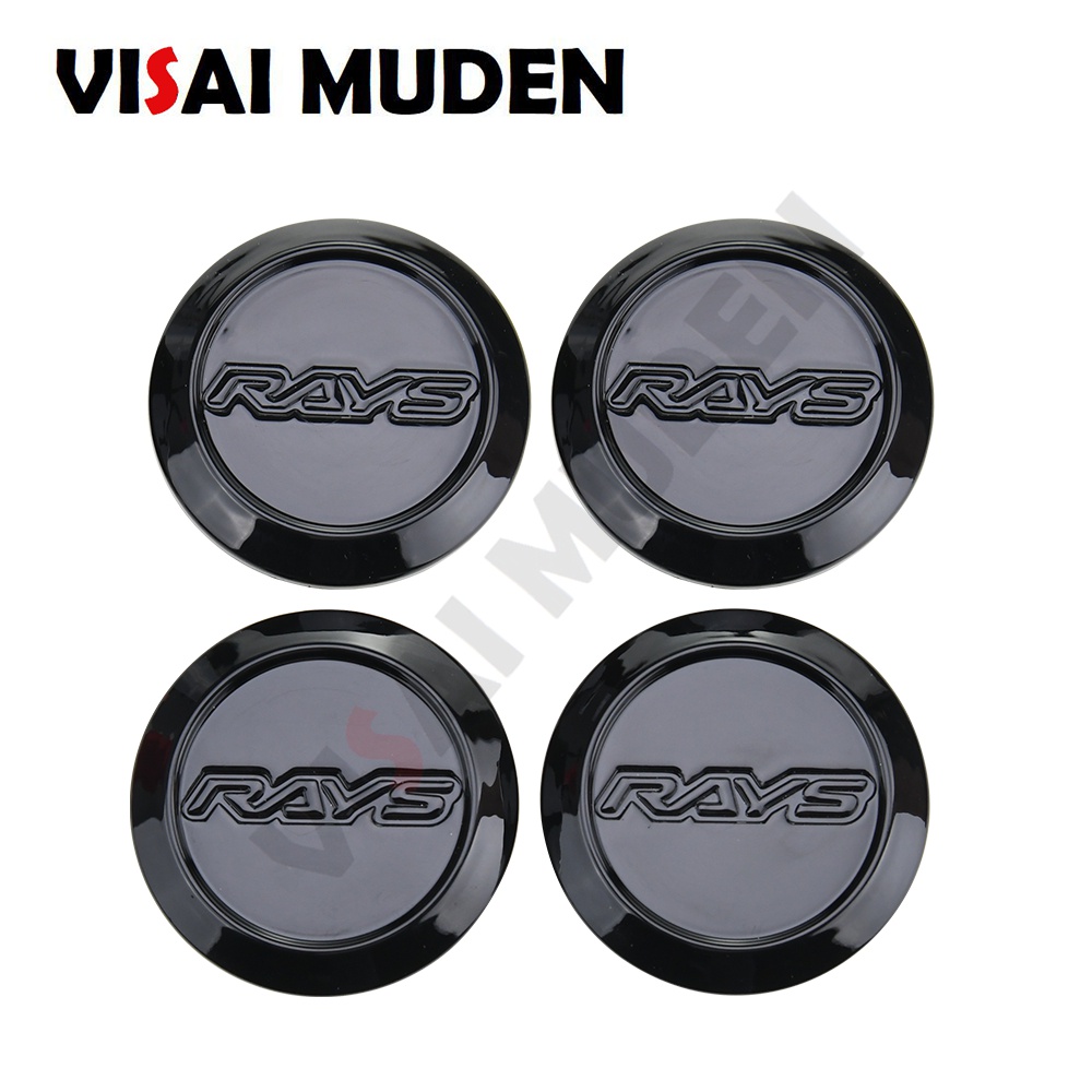 4 Piece 56MM RAYS Center Caps Wheel Cover Rim Hub Cap Car Racing Wheels