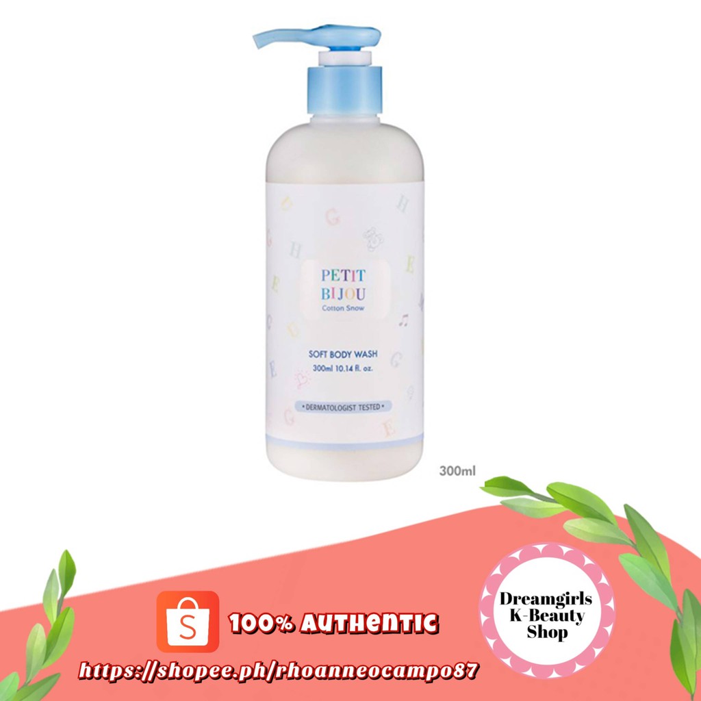 ETUDE_HOUSE Petit Bijou Cotton Snow Soft Body Wash 300ml Shopee
