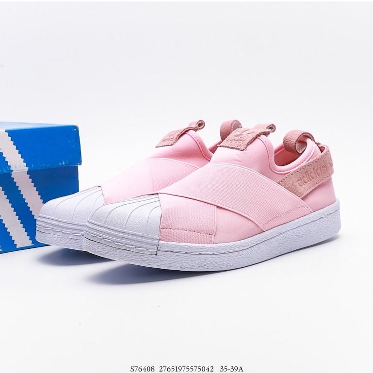 Superstar slip cheap on womens Pink