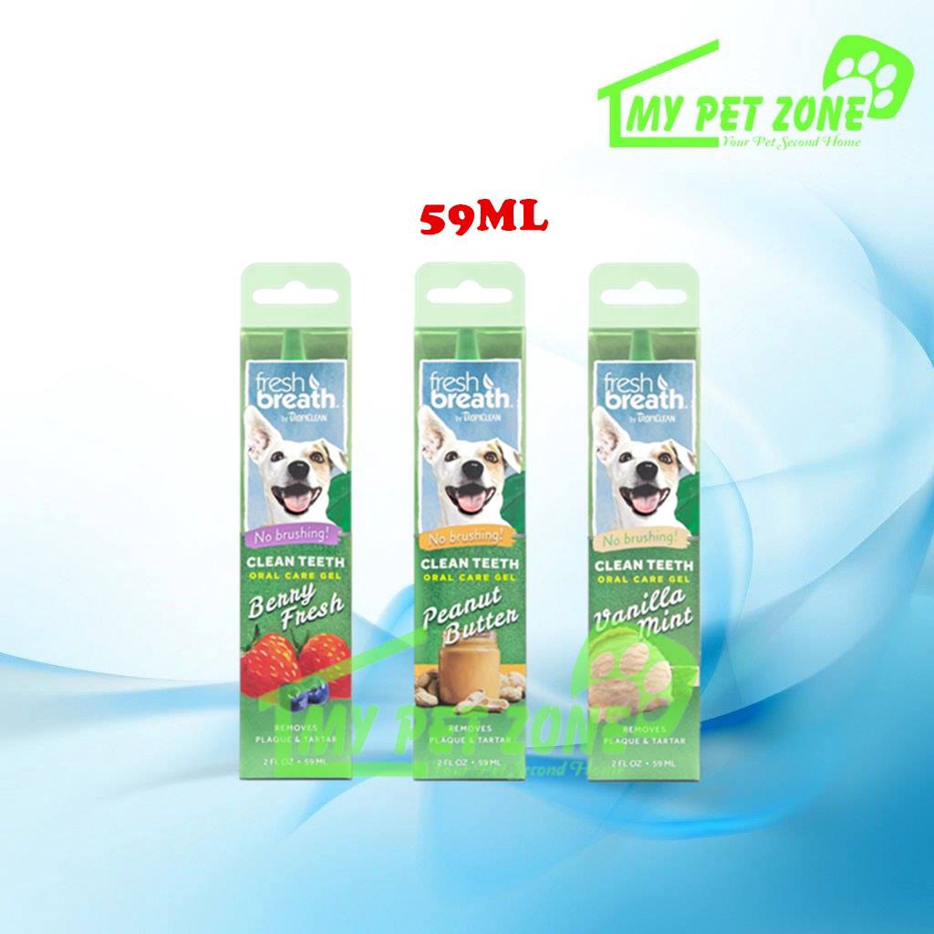 Tropiclean Fresh Breath Oral Care Gel Vanilla Mint / Berry Fresh