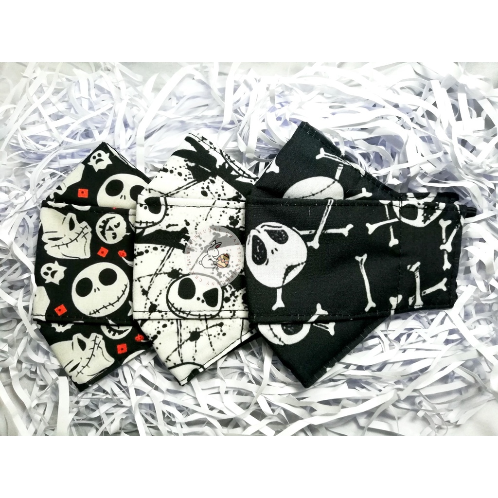 Tim Burton Jack Skellington 4 ply cotton cloth fabric facemask