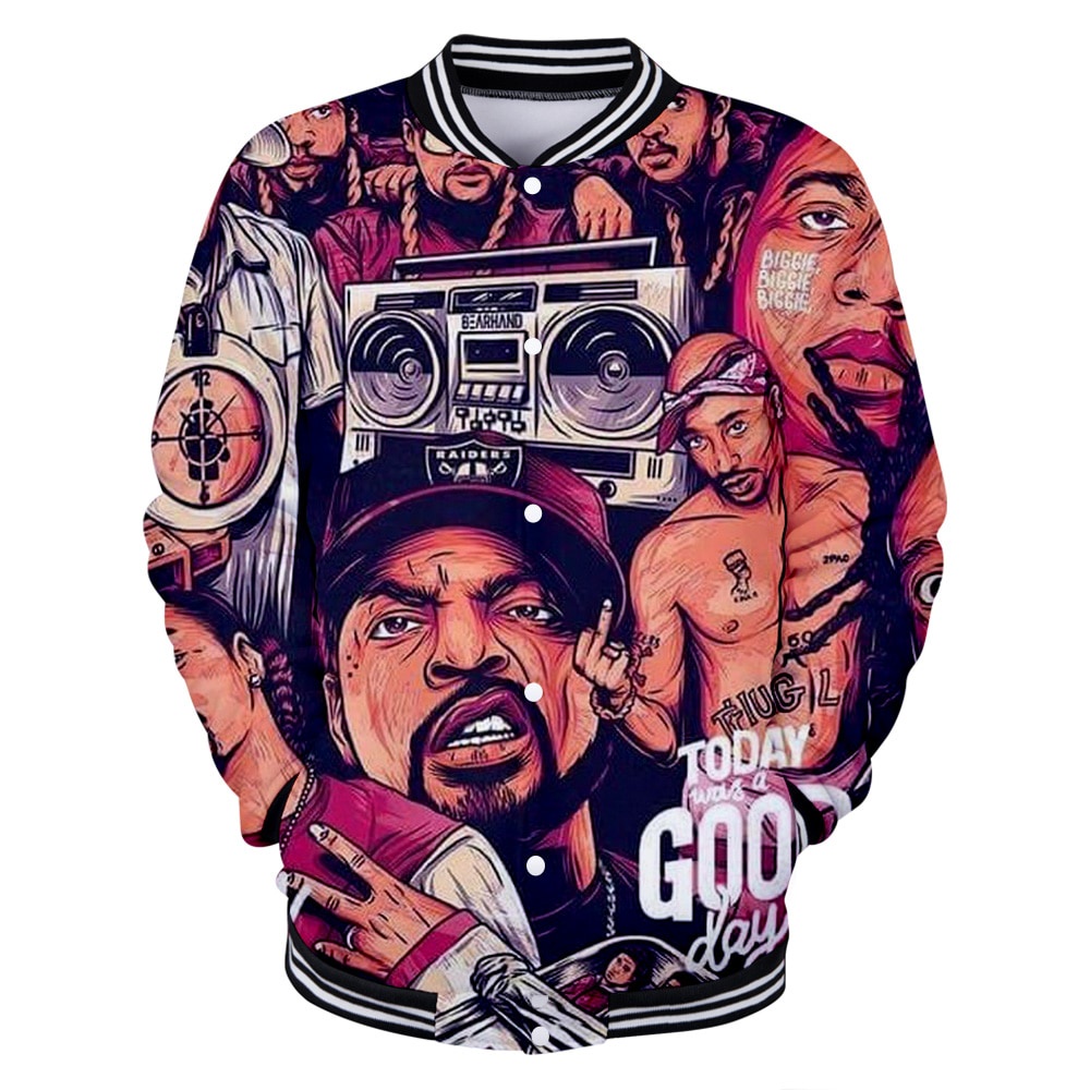 Notorious Big Men Baseball Jacket College Varsity Jacket Biggie Smalls