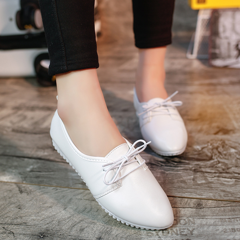 White leather shoes 2024 for nursing student