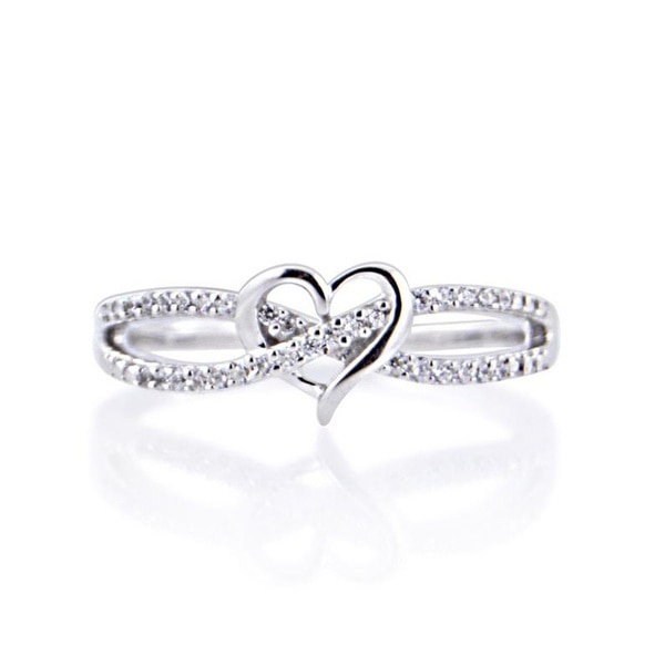 Delysia King Infinite Heart-shaped Cross Ring,, Heart-shaped Ring ...