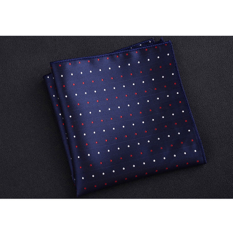 New Men's Polyester Woven pocket square hankie only ivory paisley