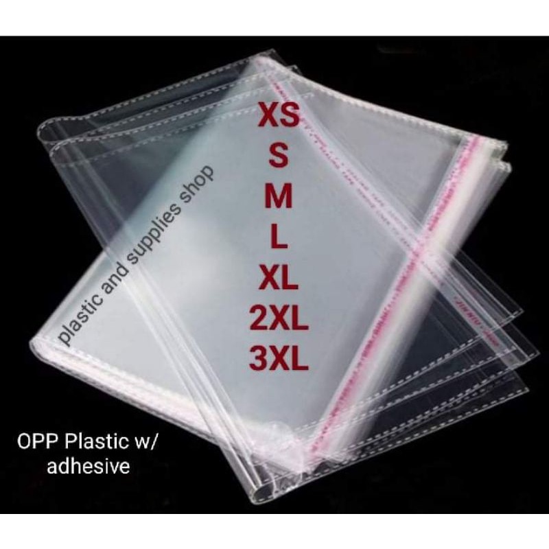 Clear Plastic with Adhesive 50pcs/100pcs | Shopee Philippines