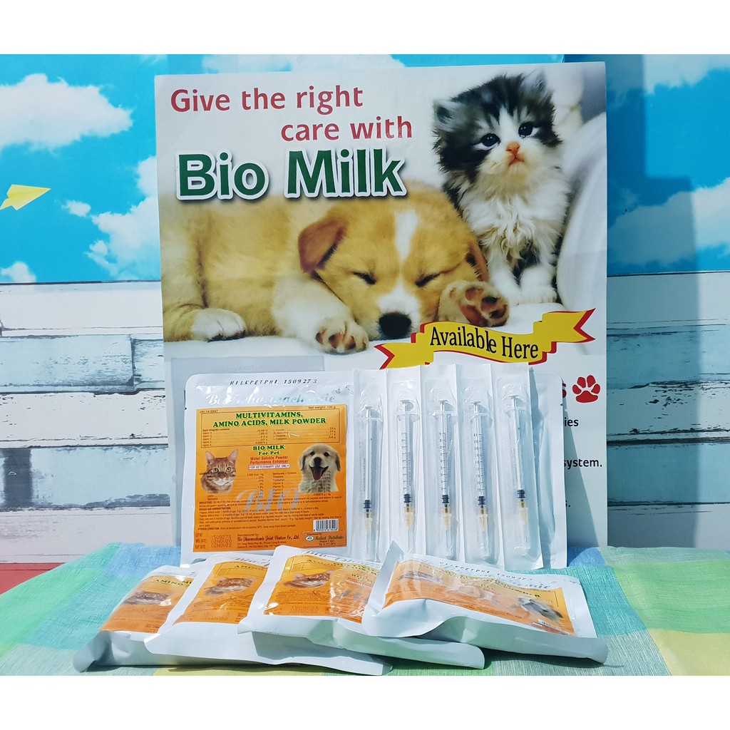 BIO MILK For Pet 100g with 1 FREE 1ml SYRINGE | Shopee Philippines