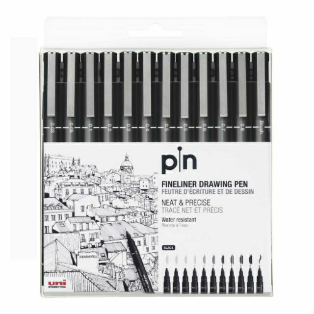 Uni PIN 03 Fine Liner Drawing Pen 0.3mm - Live in Colors