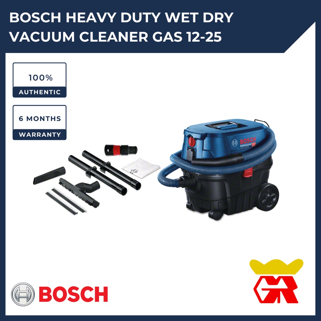 BOSCH Professional Heavy Duty Wet/Dry Vacuum Cleaner Gas 1225 Shopee