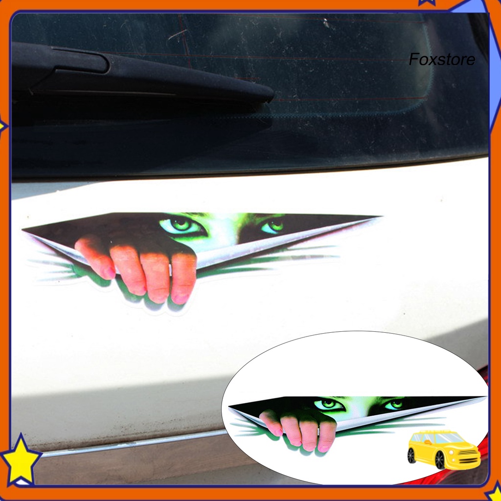 【fs-22】3D Car Stick Creative Modified Sticker Eye Peeking Waterproof ...