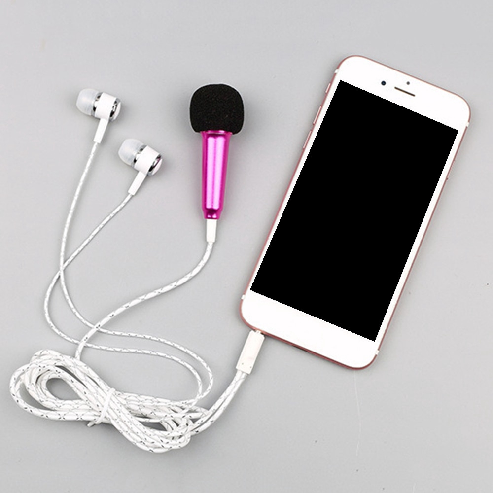 karaoke microphone small microphone with earphone mini For TikTok