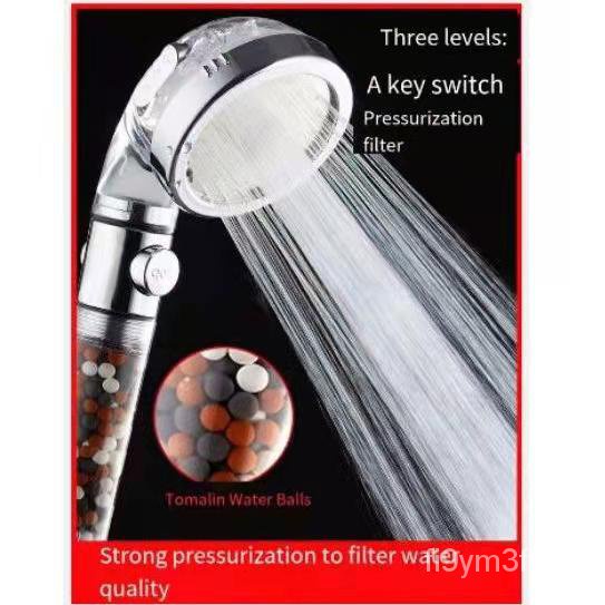 High Pressure Filtered 3 Modes ONOFF Shower Head With Hose And Holder