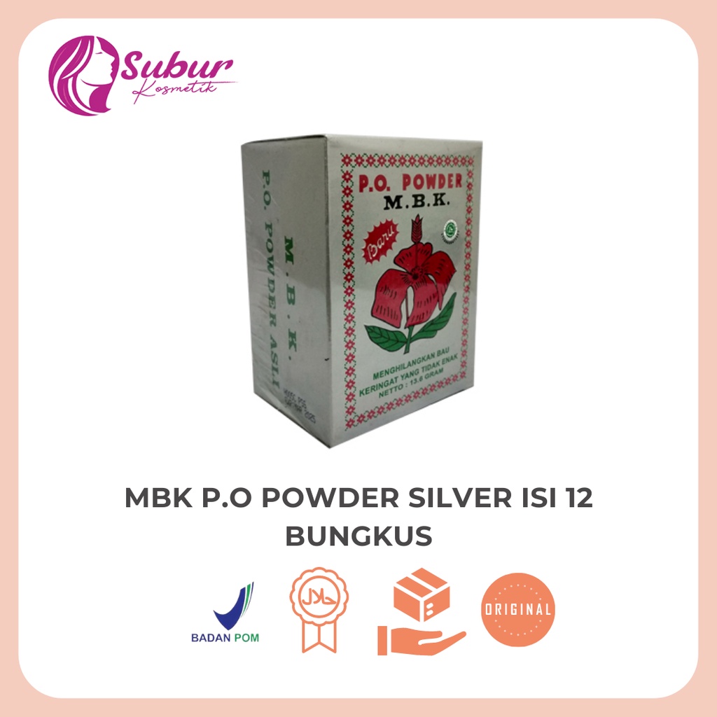 Mbk PO Powder Silver Box (Contains 12 Packs) | Shopee Philippines