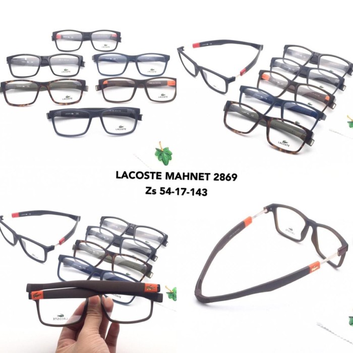 Lacoste glasses magnetic store frames