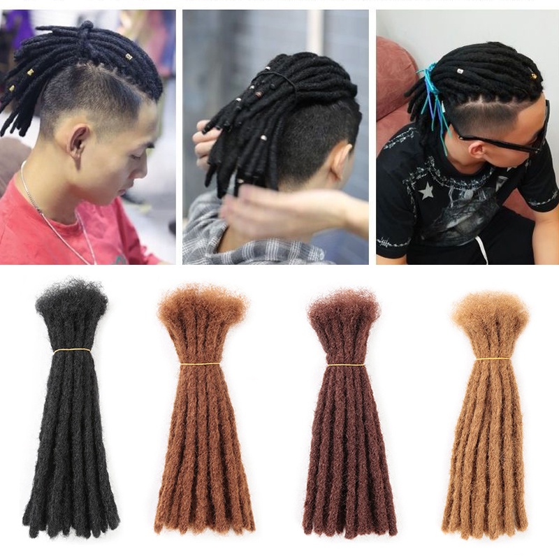 10 Strands/Pack Dreadlocks Hair Extensions Crochet Soft Reggae ...