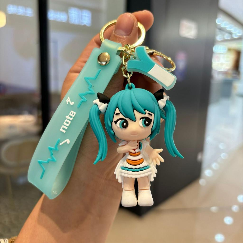 Cartoon Hatsune Miku Keychain Second Generation Hatsune Doll Pendant ...