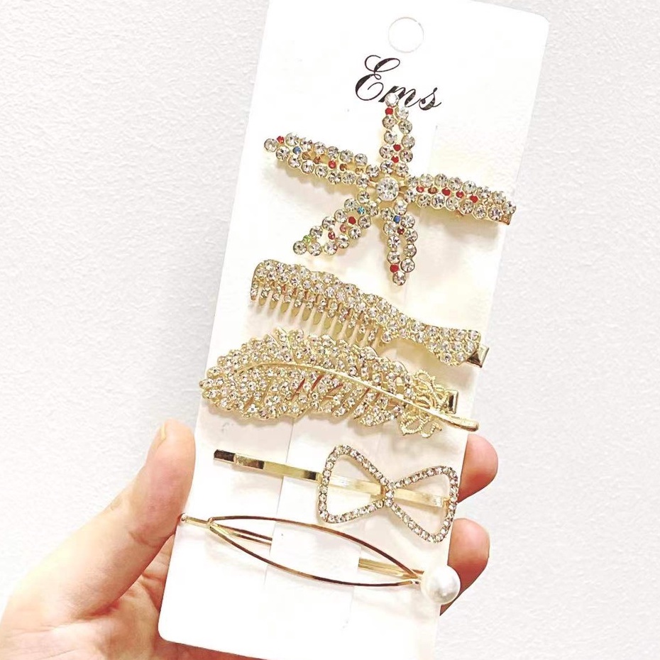 EMSKorean ladies hairpin suits, set 5/6 pcs good quality, fashion clip